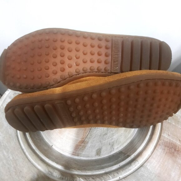 Minnetonka Leather Ankle Moccasins with Fringe Size 9 - Picture 6 of 8